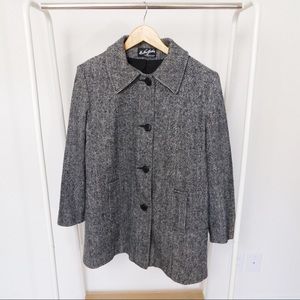 Vintage Grey Wool Pea Coat